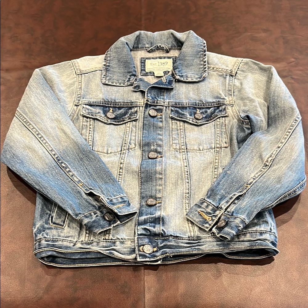 Kids Denim Jacket in Light Blue